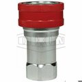 Dixon DQC H-BOP Blowout Preventer Safety Female Coupler, 1-11-1/2 Nominal, Female NPTF, Steel 8HF8-BOP